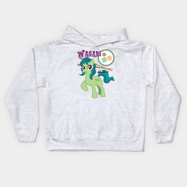 Wasabi Pony Kids Hoodie by Rodimus13